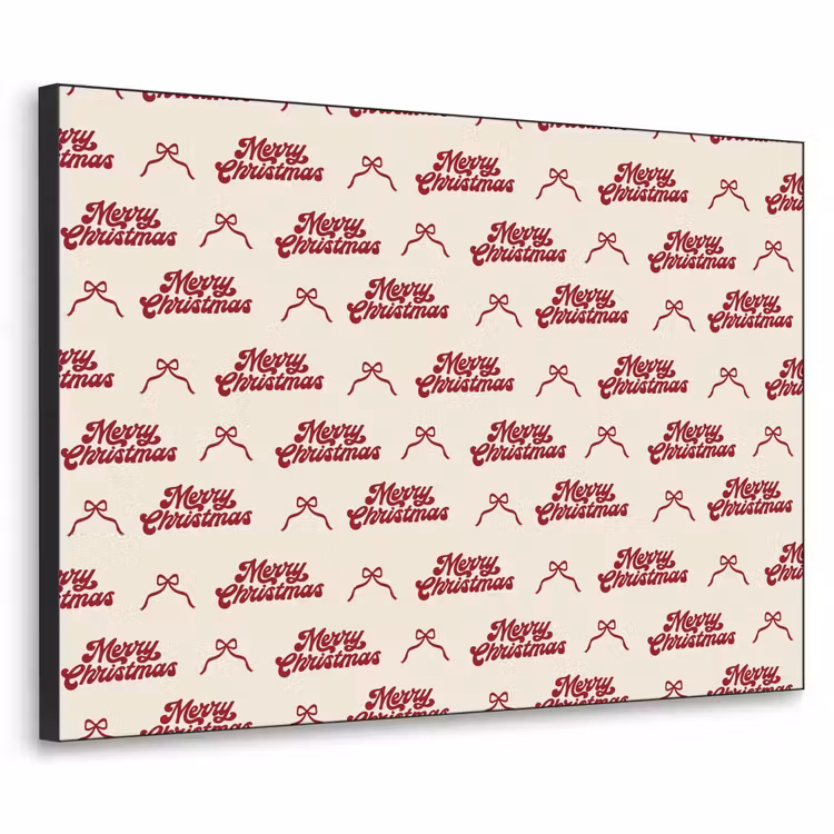 Art Frame - Tekst - Rood - Crème - Strik — 1