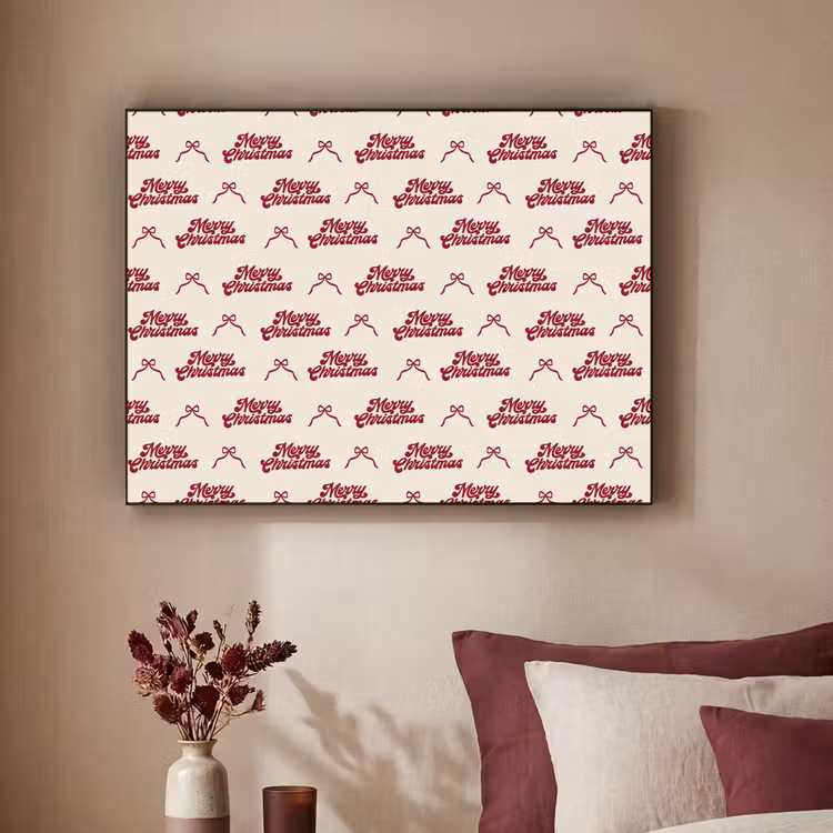 Art Frame - Tekst - Rood - Crème - Strik — 3