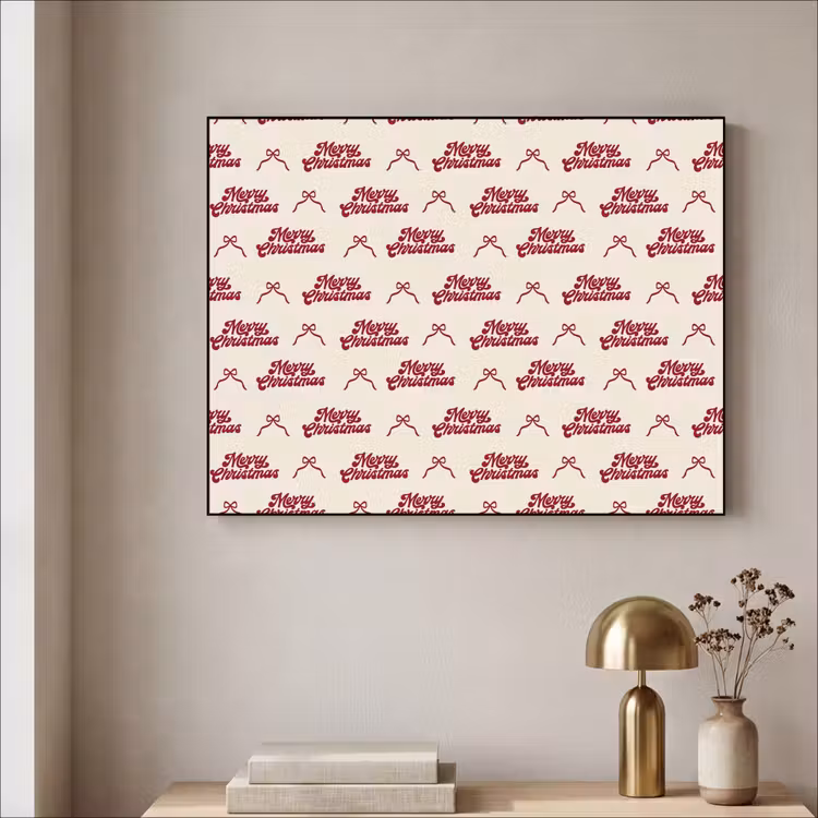 Art Frame - Tekst - Rood - Crème - Strik — 5