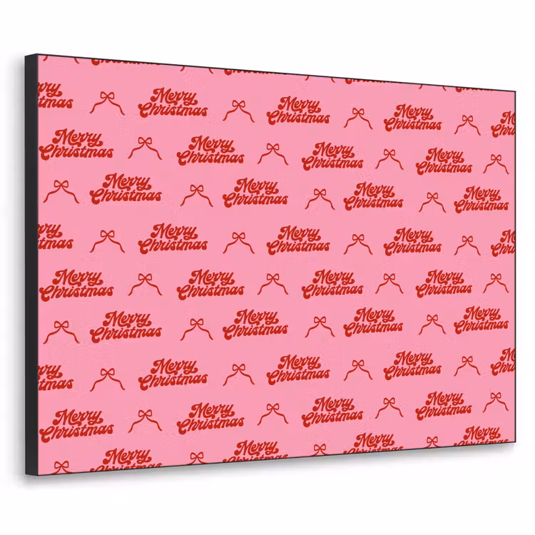 Art Frame - Tekst - Strik - Rood - Roze — 1