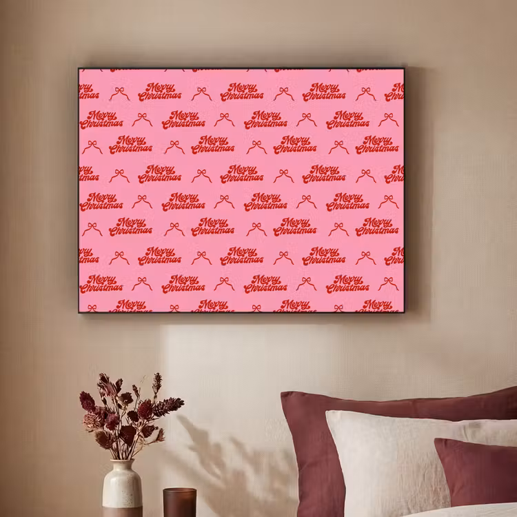 Art Frame - Tekst - Strik - Rood - Roze — 3