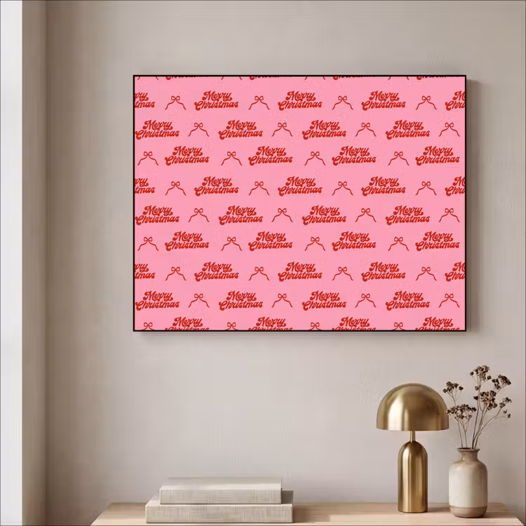 Art Frame - Tekst - Strik - Rood - Roze — 5