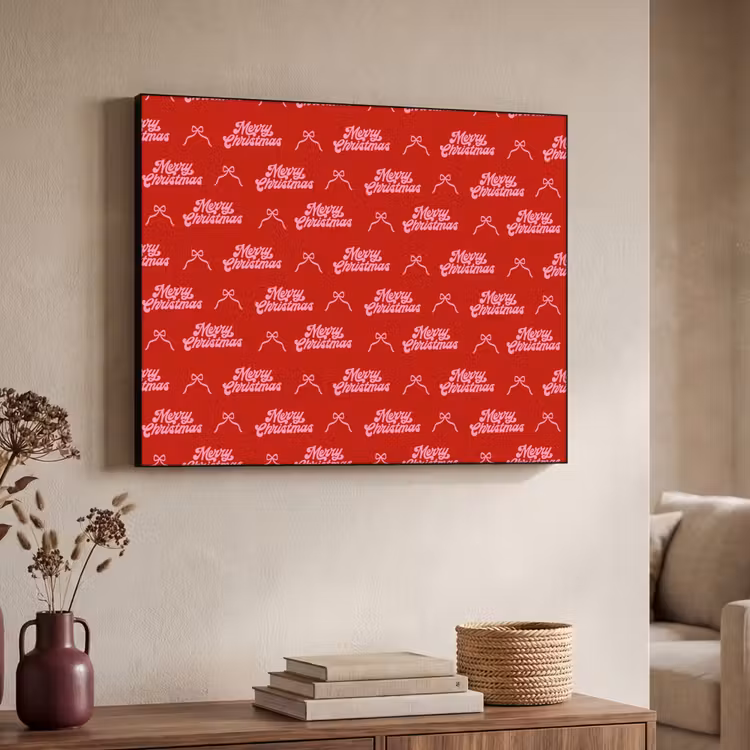 Art Frame - Tekst - Strik - Roze - Rood — 7
