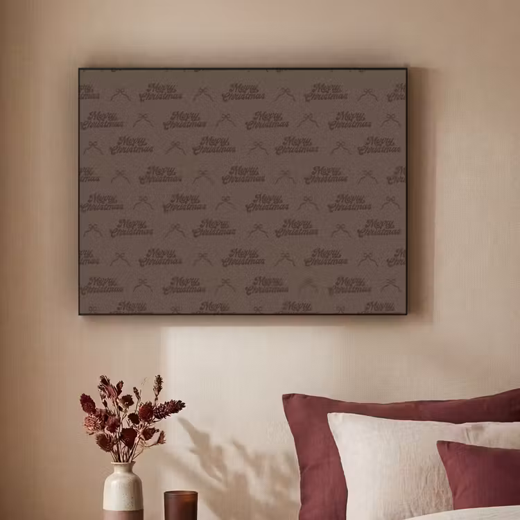 Art Frame - Tekst - Strik - Bruin — 3