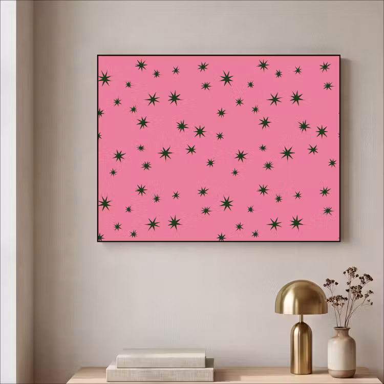 Art Frame - Ster - Groen - Roze - Kerst — 5