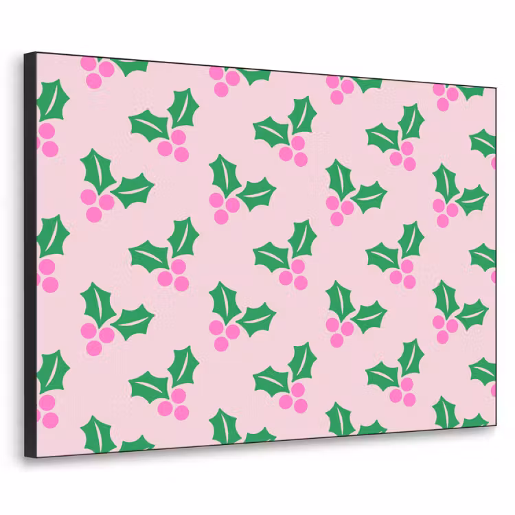 Art Frame - Kerst - Hulst - Roze — 1