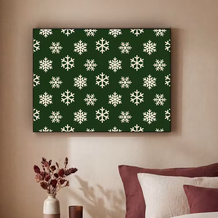 Art Frame - Sneeuwvlok - Groen - Wit - Kerst — 3