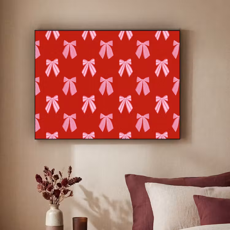 Art Frame - Strikken - Kerst - Rood - Roze — 3