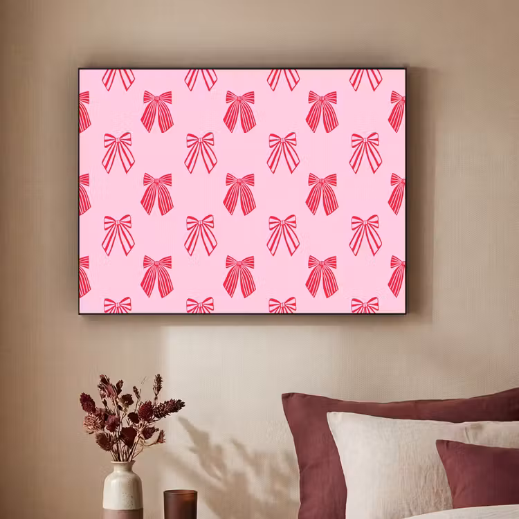 Art Frame - Strikken - Kerstmis - Roze - Rood — 3