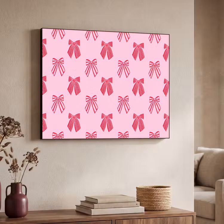 Art Frame - Strikken - Kerstmis - Roze - Rood — 7