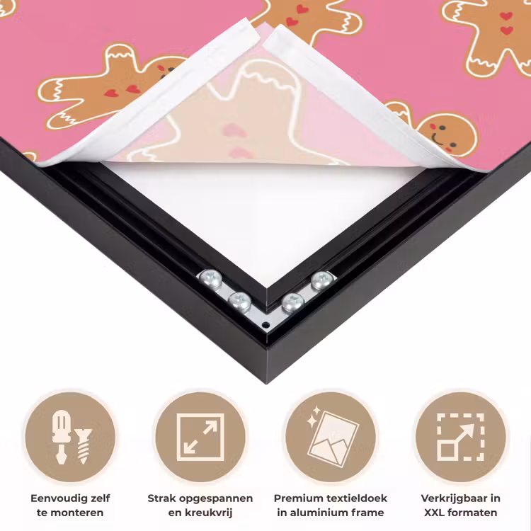 Art Frame - Peperkoek - Roze - Bruin - Kerst — 8