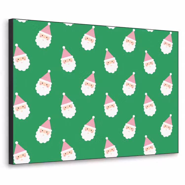 Art Frame - Kerstman - Kerst - Roze - Groen — 1