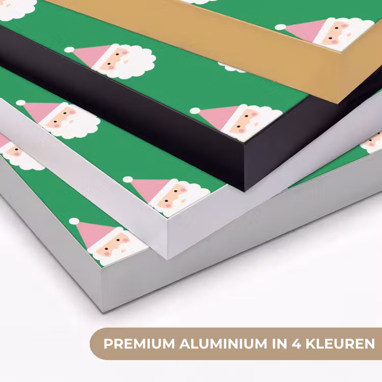 Art Frame - Kerstman - Kerst - Roze - Groen — 2