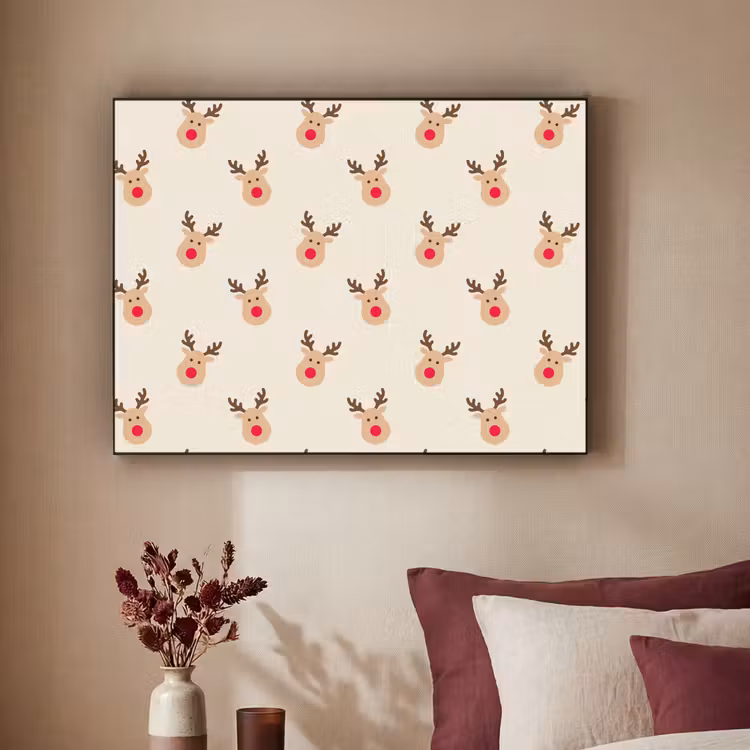 Art Frame - Rendieren - Kerst - Crème — 3