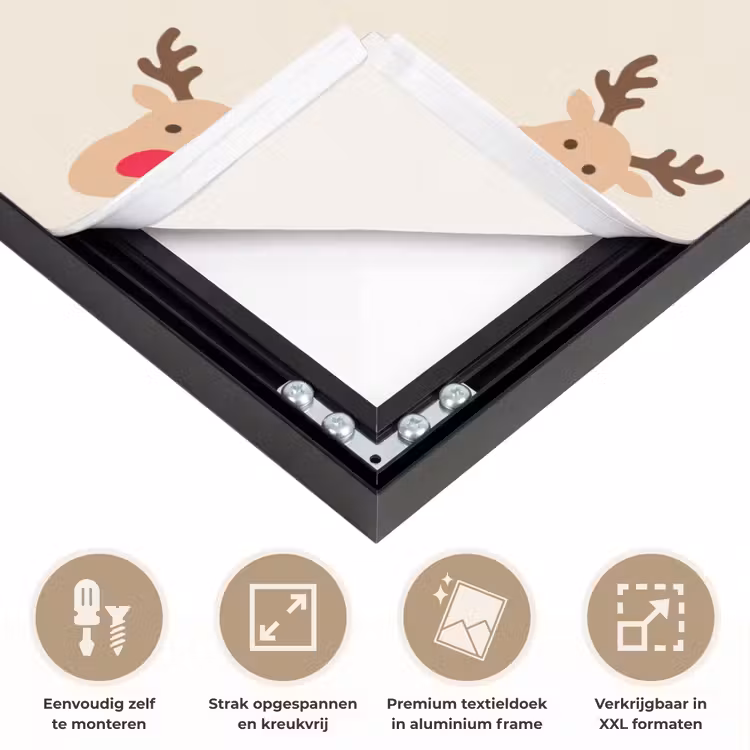 Art Frame - Rendieren - Kerst - Crème — 8