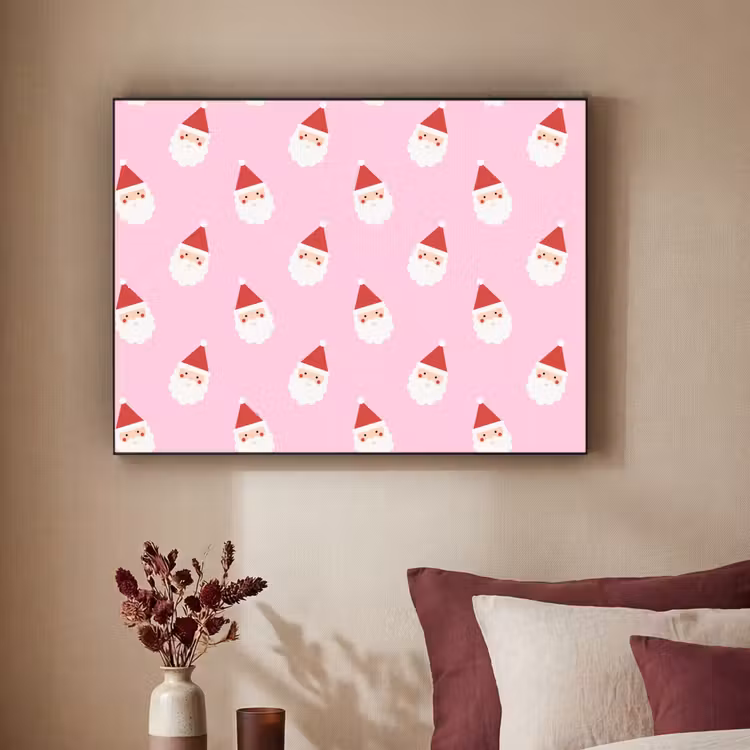 Art Frame - Kerstman - Kerst - Roze — 3