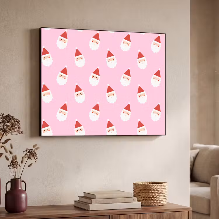 Art Frame - Kerstman - Kerst - Roze — 7