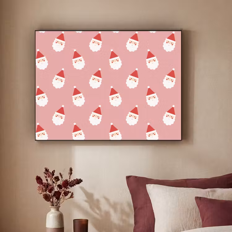 Art Frame - Kerst - Kerstman - Roze — 3