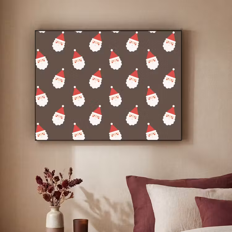 Art Frame - Kerstman - Kerst - Bruin — 3