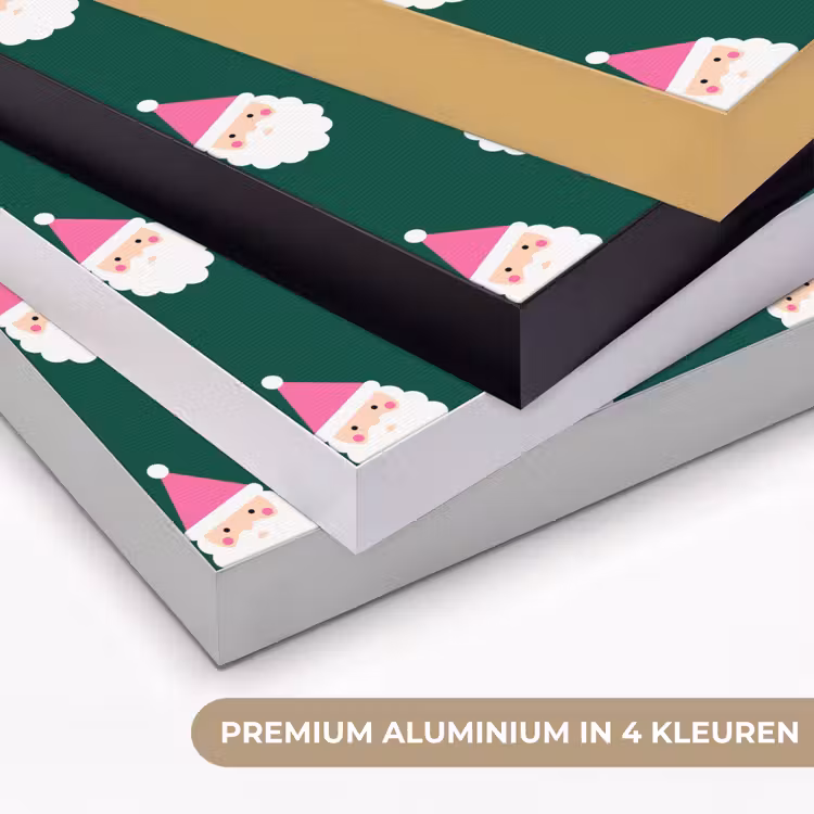 Art Frame - Kerstman - Kerst - Groen - Roze — 2