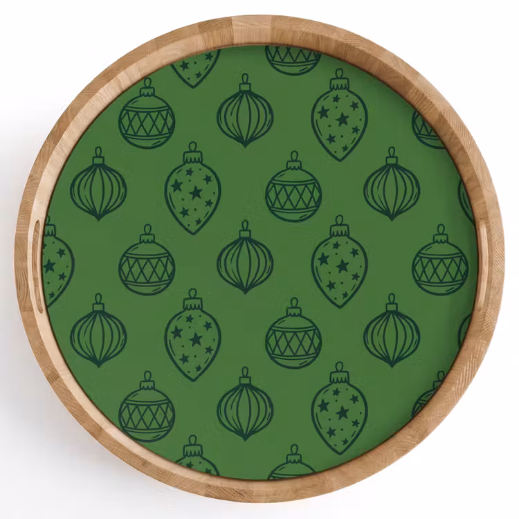 Dienblad - Kerstbal - Kerst - Groen — 1