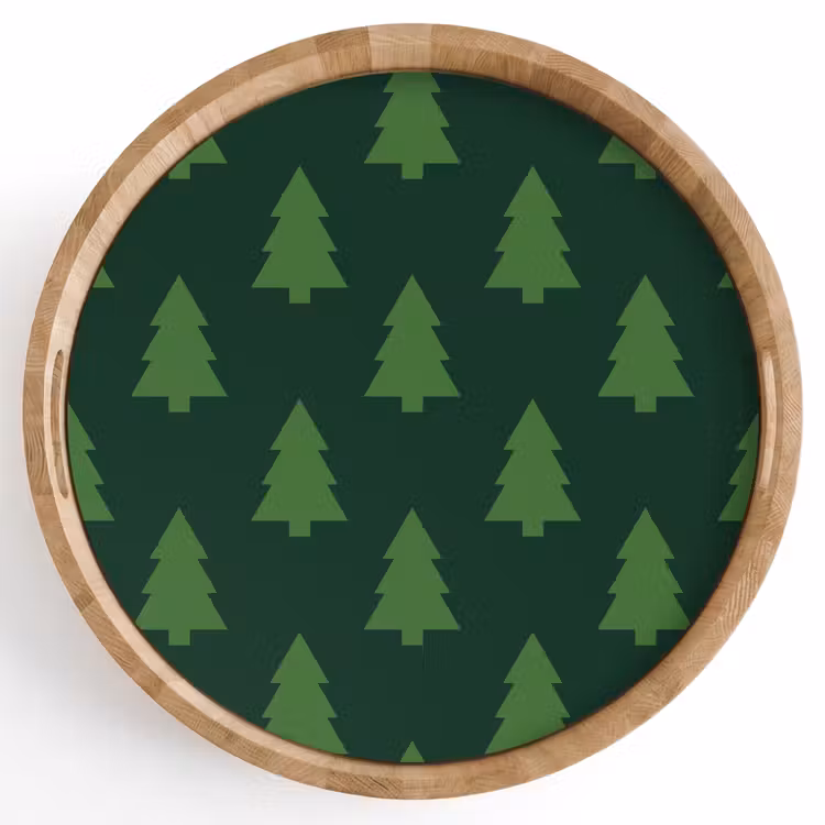 Dienblad - Kerstboom - Groen - Kerst — 1