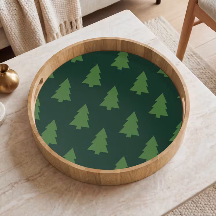 Dienblad - Kerstboom - Groen - Kerst — 2