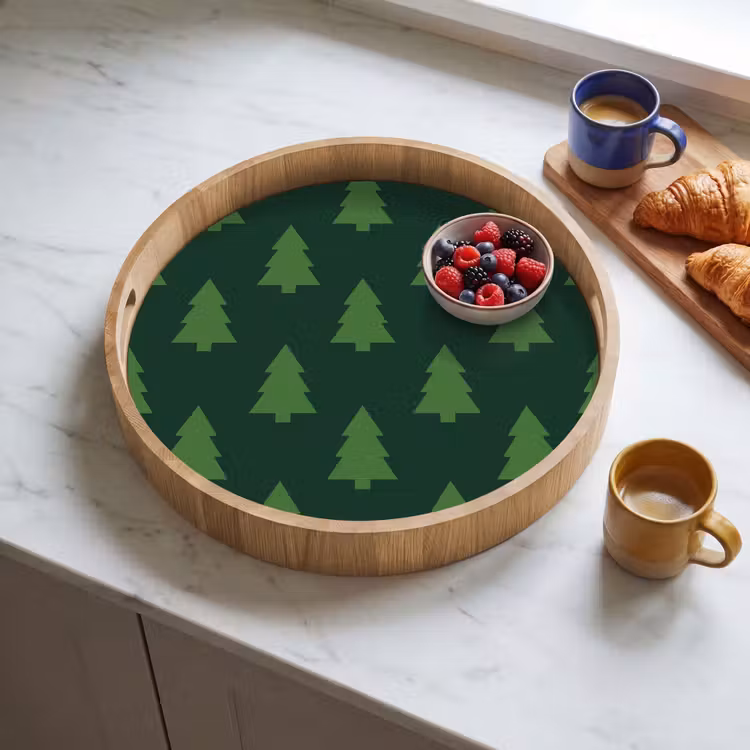 Dienblad - Kerstboom - Groen - Kerst — 4