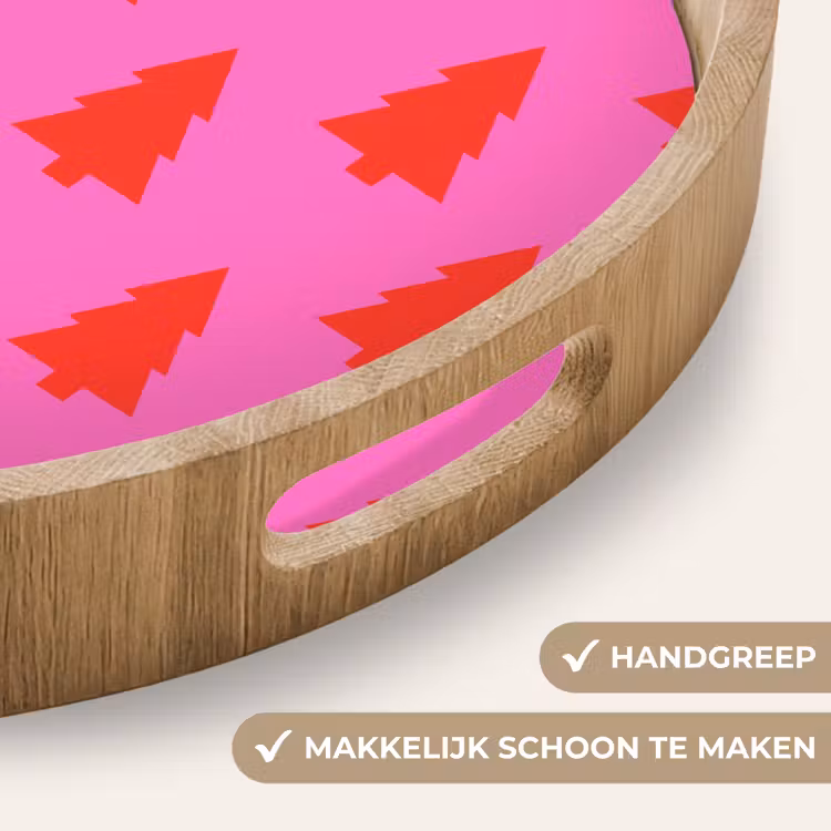 Dienblad - Kerstboom - Rood - Neon — 5