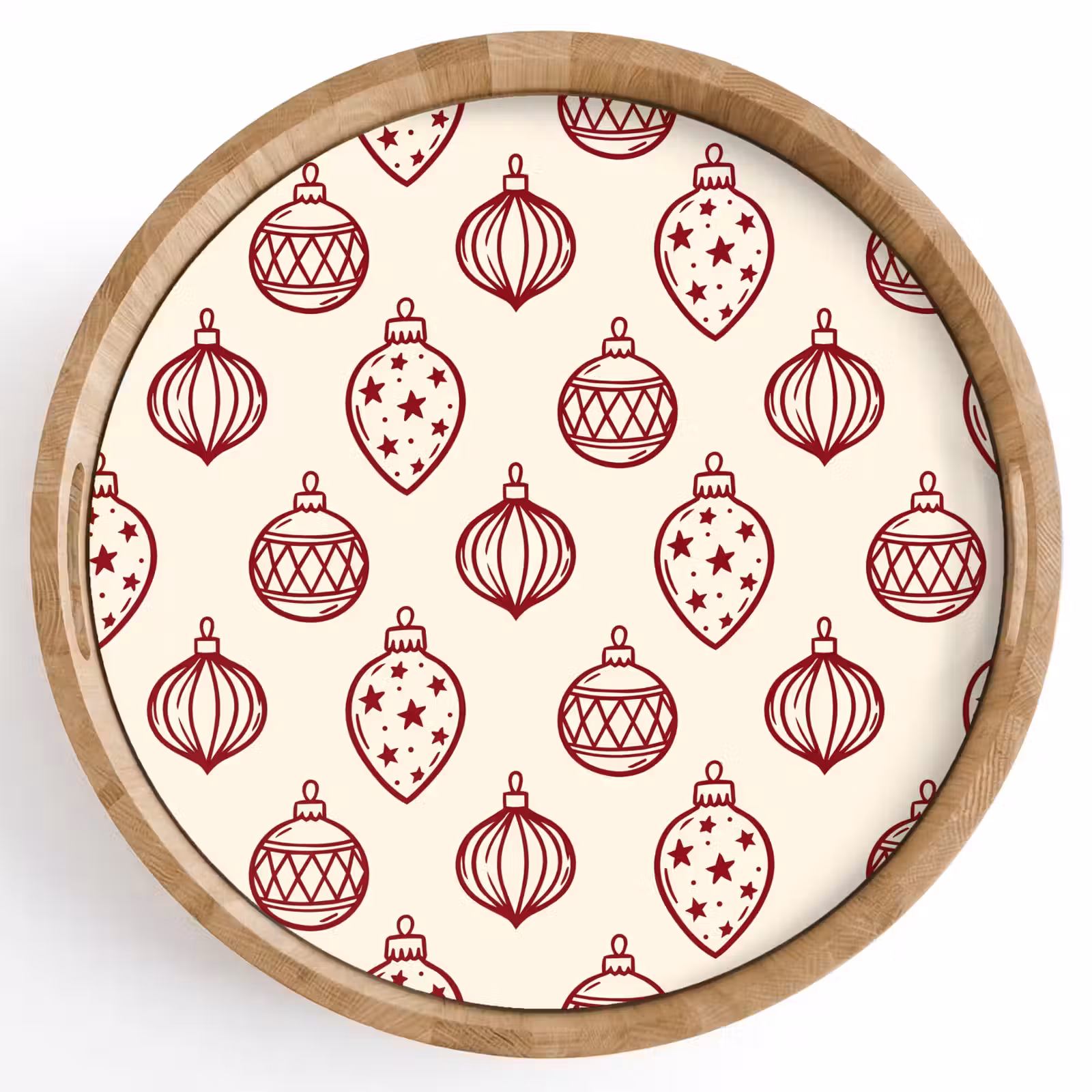 Dienblad - Kerstbal - Rood - Kerst — 1
