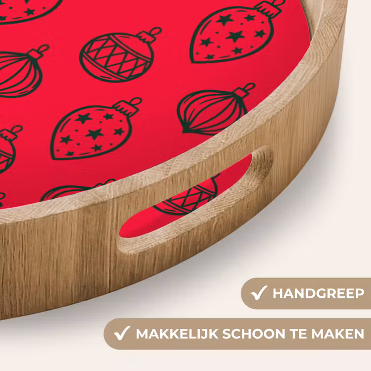 Dienblad - Kerstbal - Groen - Rood — 5