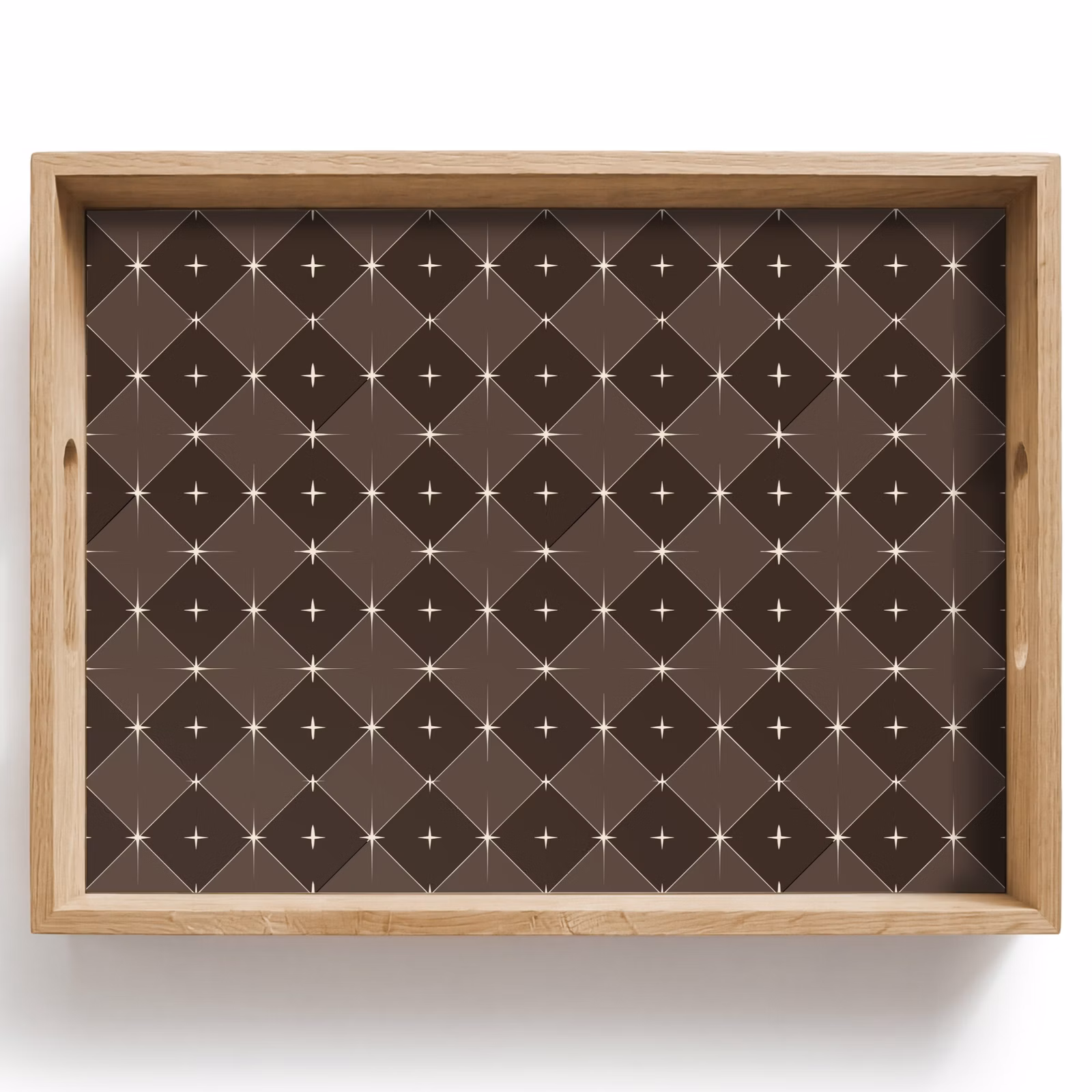 Dienblad - Ster - Bruin - Taupe - Kerst — 1