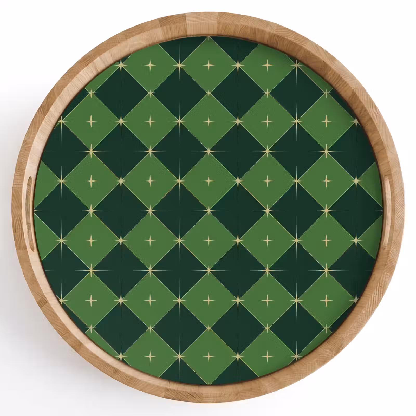 Dienblad - Ster - Groen - Kerst — 1