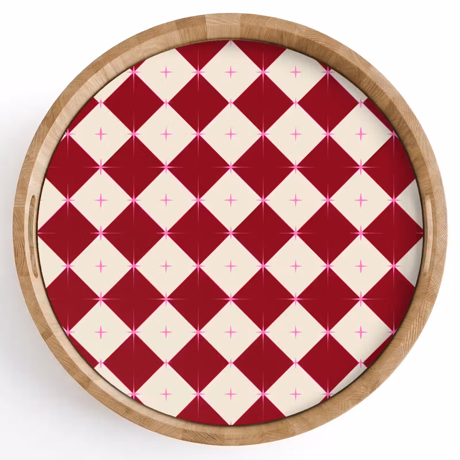 Dienblad - Ster - Roze - Rood - Kerst — 1