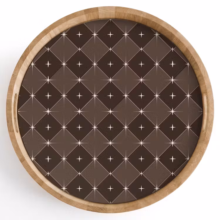 Dienblad - Ster - Bruin - Taupe - Kerst — 1