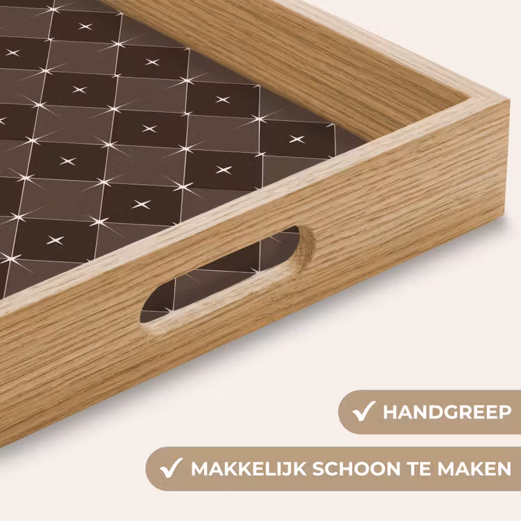 Dienblad - Ster - Bruin - Taupe - Kerst — 5