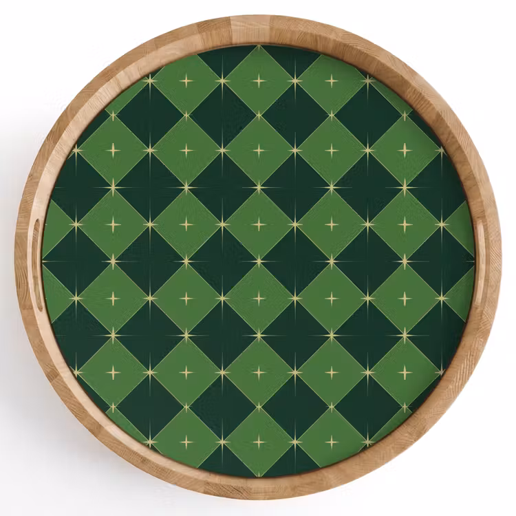 Dienblad - Ster - Groen - Kerst — 1