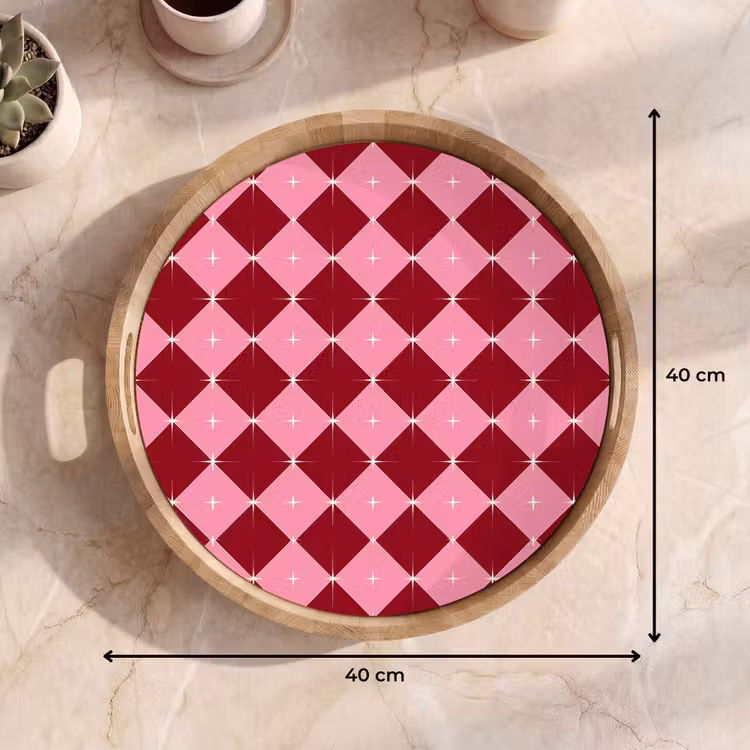 Dienblad - Ster - Rood - Roze - Kerst — 9