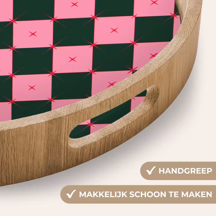 Dienblad - Ster - Roze - Groen - Kerst — 5
