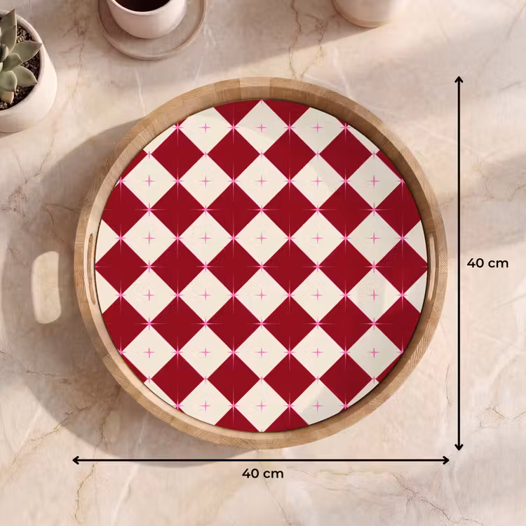 Dienblad - Ster - Roze - Rood - Kerst — 9