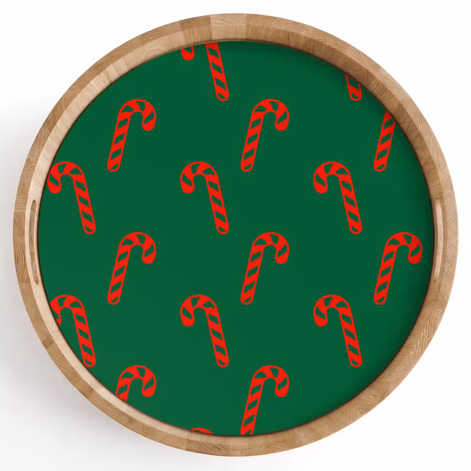 Dienblad - Kerst - Groen - Rood - Zuurstok — 1