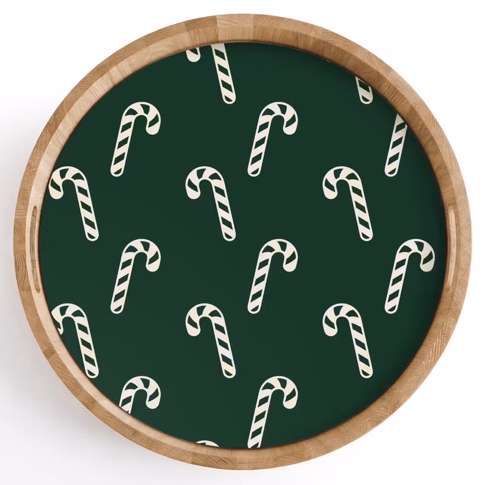 Dienblad - Kerst - Groen - Wit - Zuurstok — 1