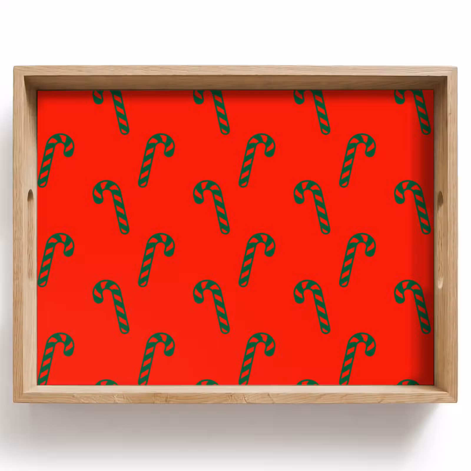 Dienblad - Kerst - Rood - Groen - Zuurstok — 1