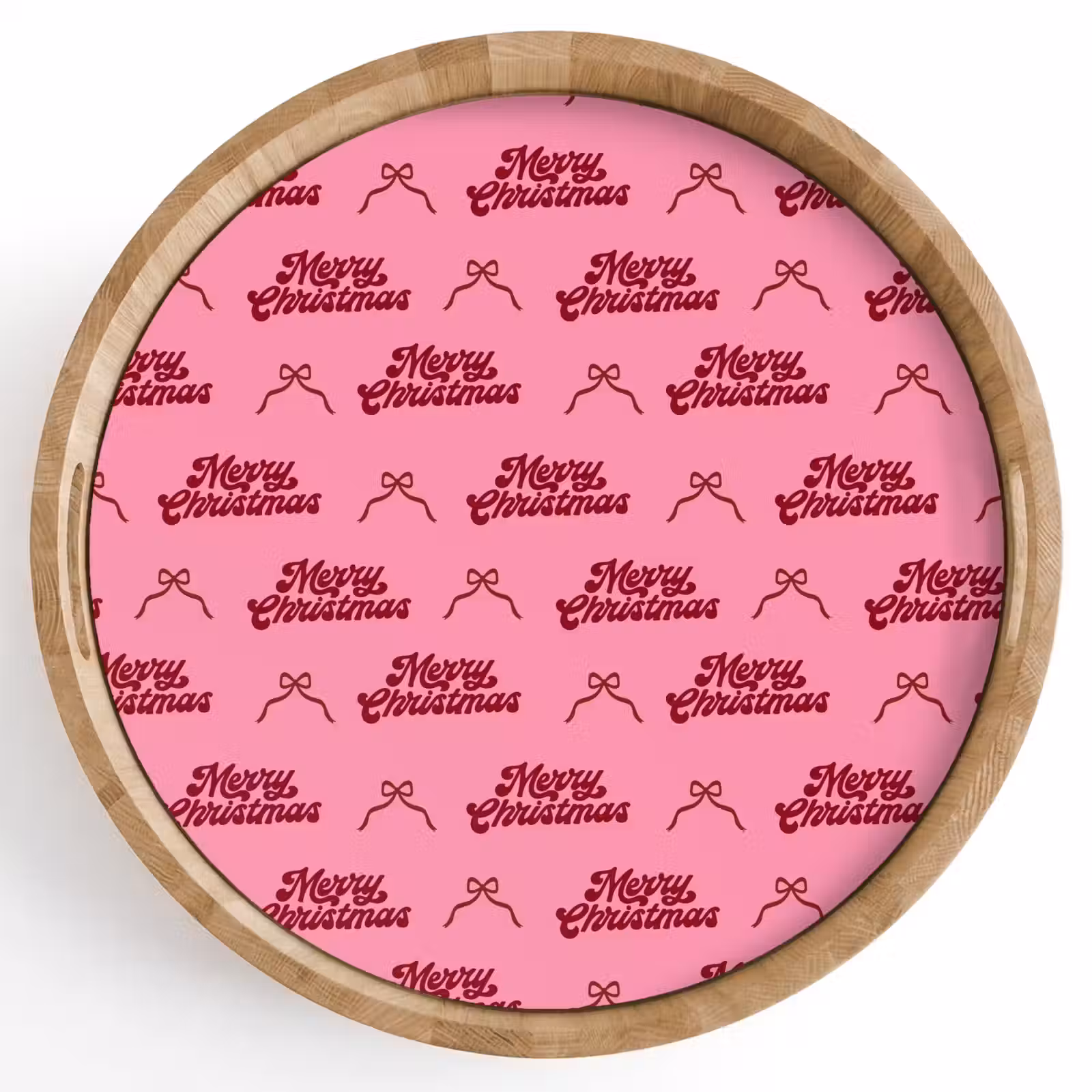 Dienblad - Tekst - Roze - Rood - Strik — 1