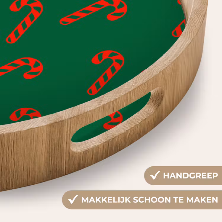 Dienblad - Kerst - Groen - Rood - Zuurstok — 5