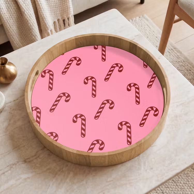 Dienblad - Kerst - Roze - Zuurstok - Rood — 2