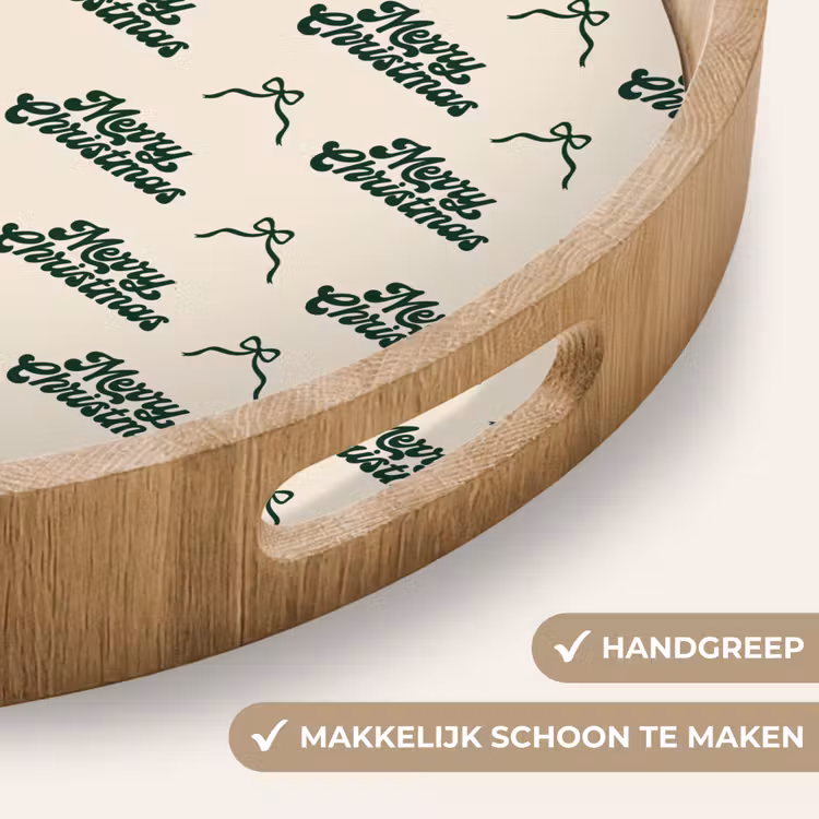 Dienblad - Tekst - Groen - Strik — 5