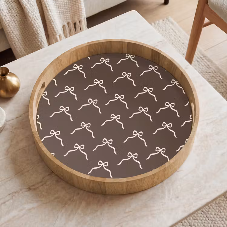 Dienblad - Kerst - Strik - Bruin — 2