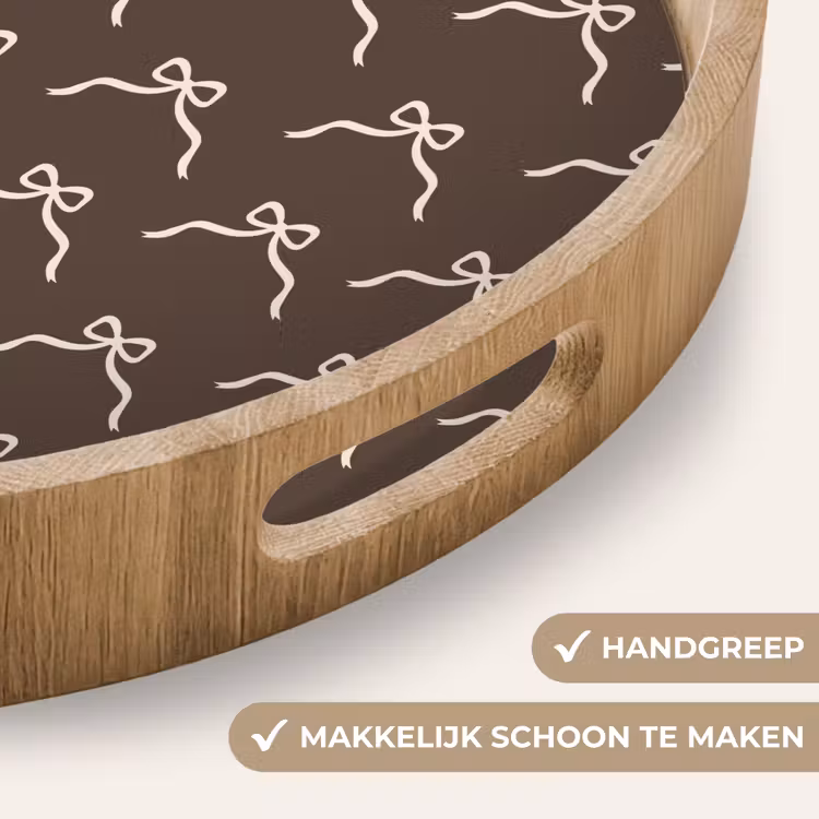 Dienblad - Kerst - Strik - Bruin — 5