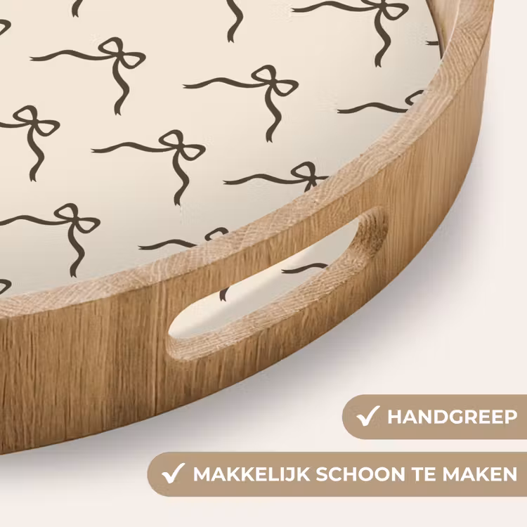 Dienblad - Kerst - Strik - Crème — 5
